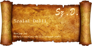 Szalai Dolli névjegykártya